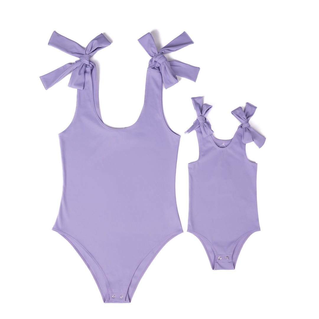 Lavender Matching Bow Shoulder Set